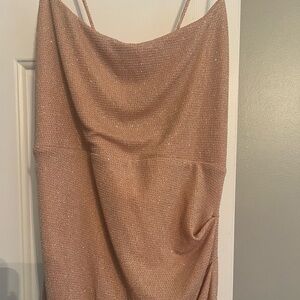 City Studio champagne sparky dress size XXL